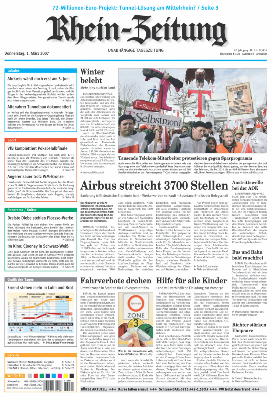 Rhein-Zeitung Kreis Ahrweiler vom Donnerstag, 01.03.2007