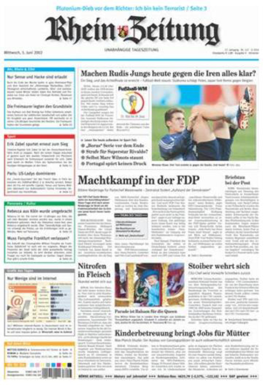 Rhein-Zeitung Kreis Ahrweiler vom Mittwoch, 05.06.2002