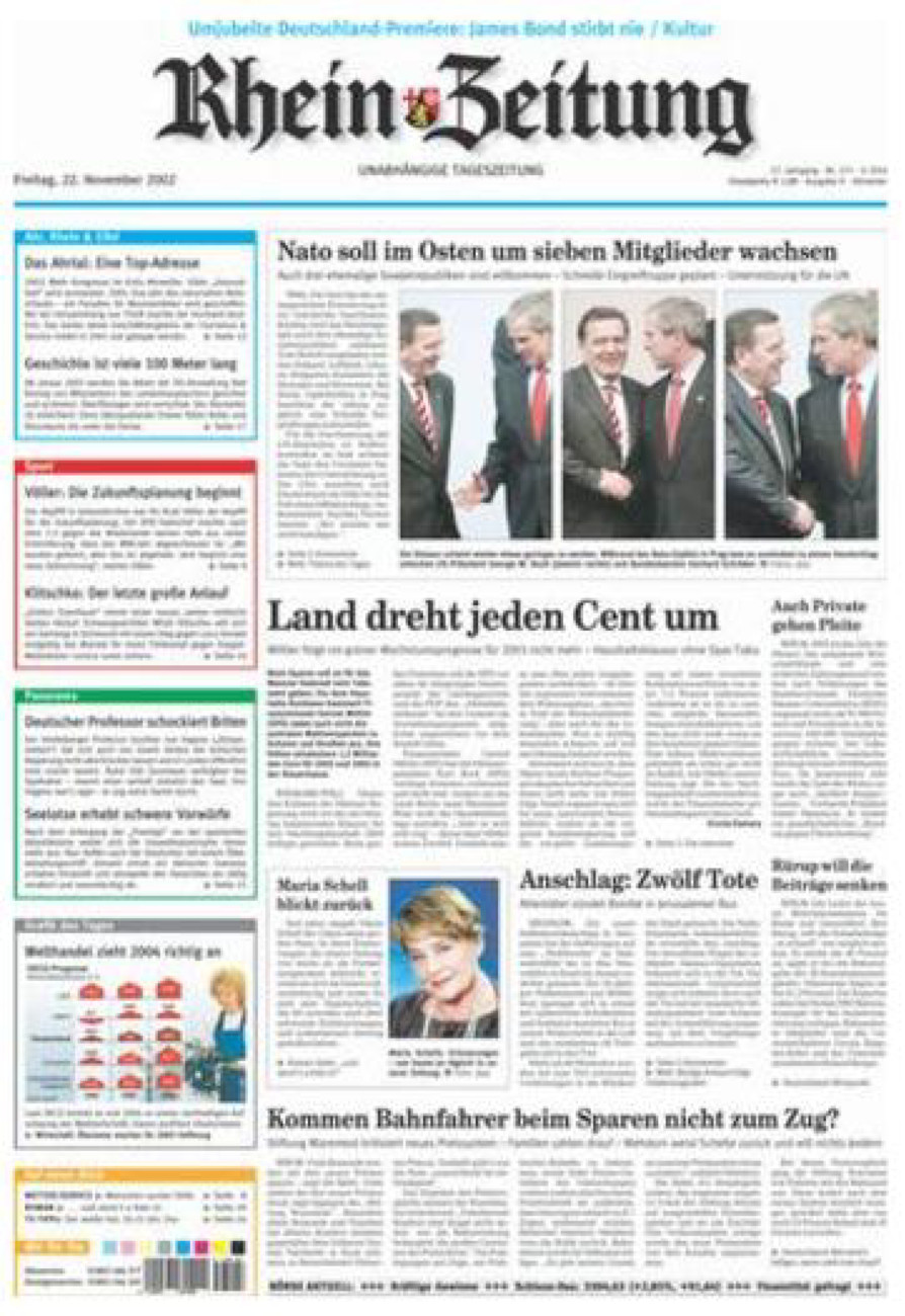 Rhein-Zeitung Kreis Ahrweiler vom Freitag, 22.11.2002