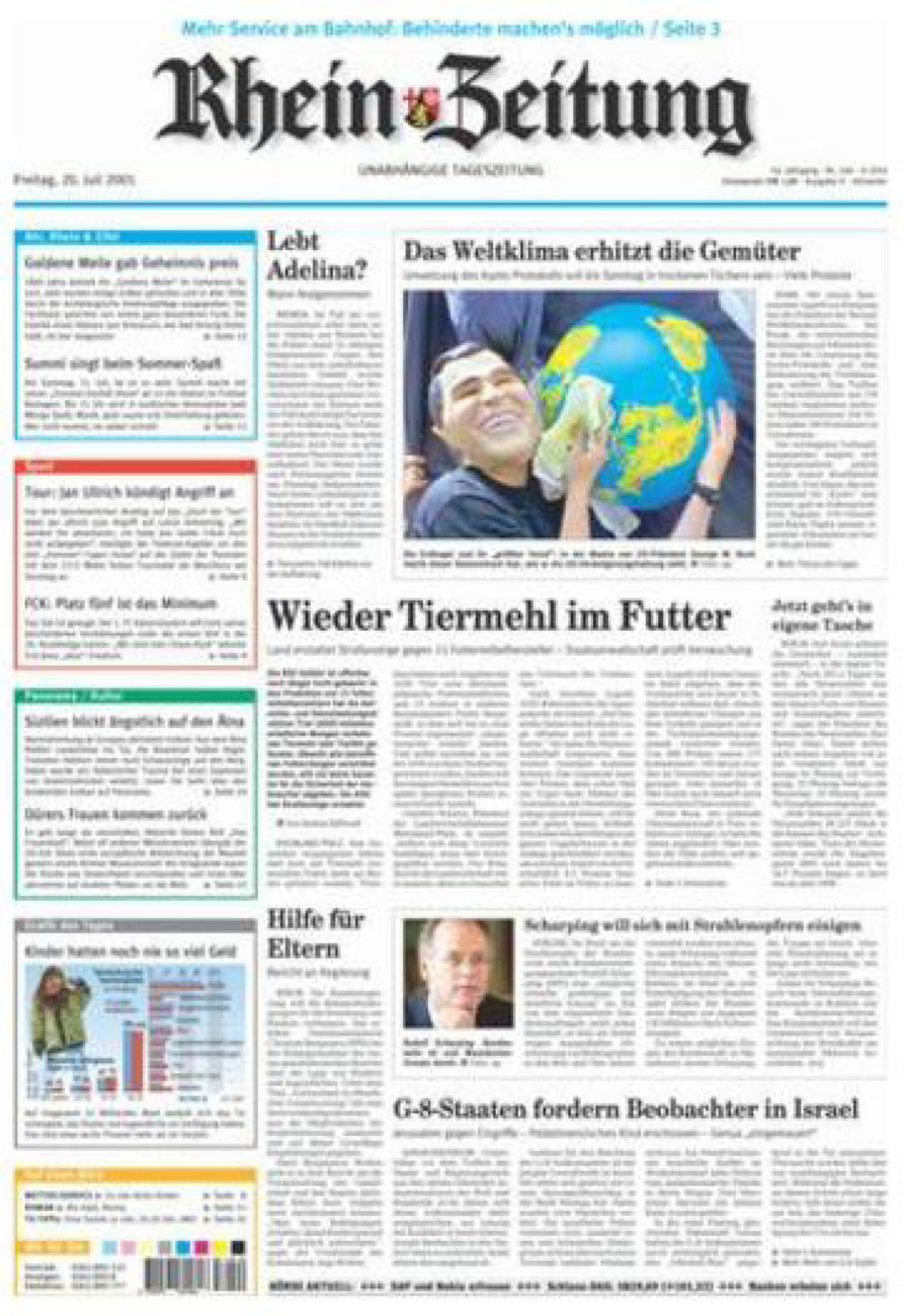 Rhein-Zeitung Kreis Ahrweiler vom Freitag, 20.07.2001