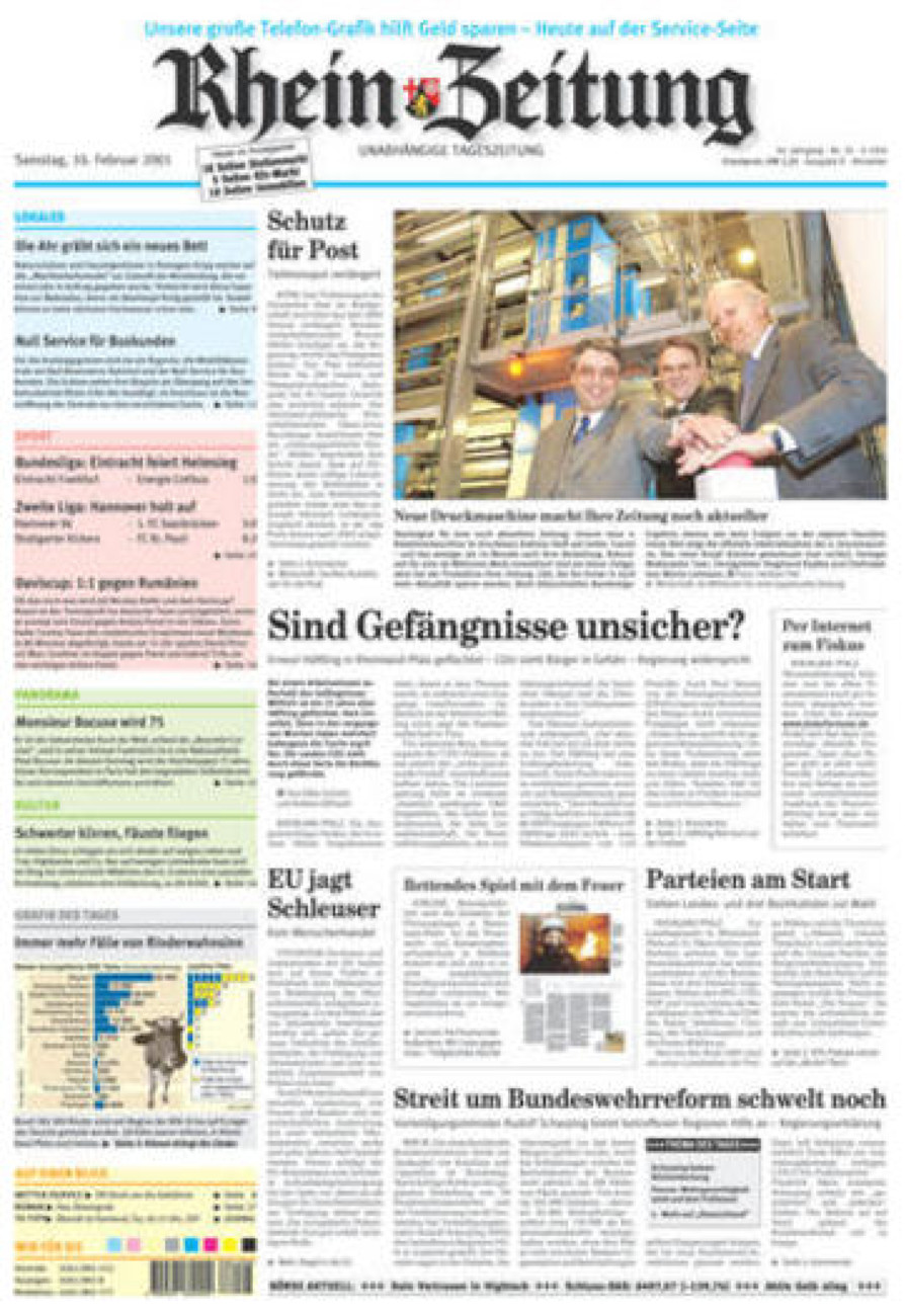 Rhein-Zeitung Kreis Ahrweiler vom Samstag, 10.02.2001
