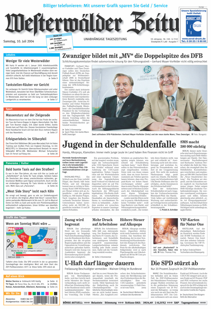 Westerwälder Zeitung vom Samstag, 10.07.2004
