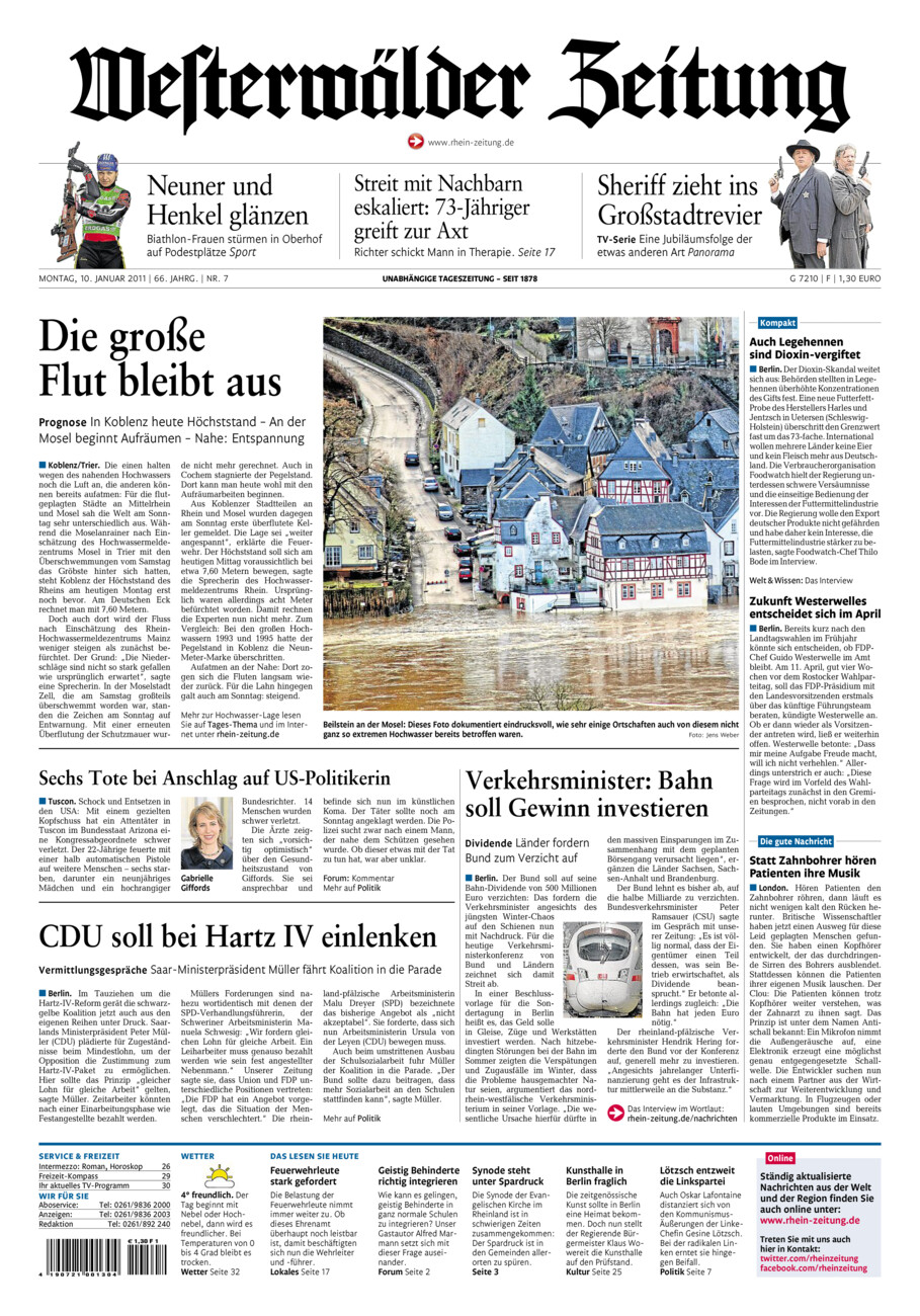 Westerwälder Zeitung vom Montag, 10.01.2011