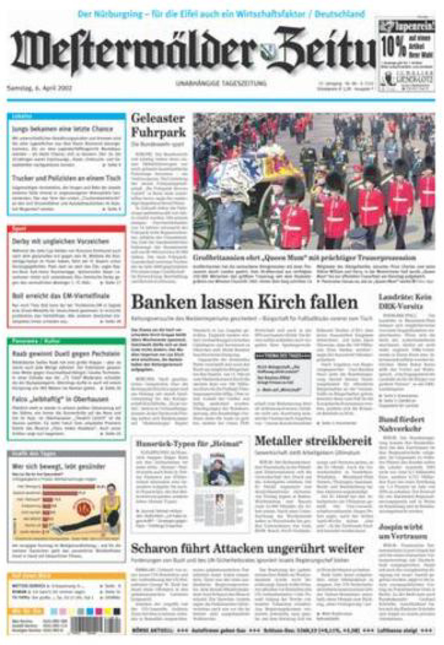 Westerwälder Zeitung vom Samstag, 06.04.2002