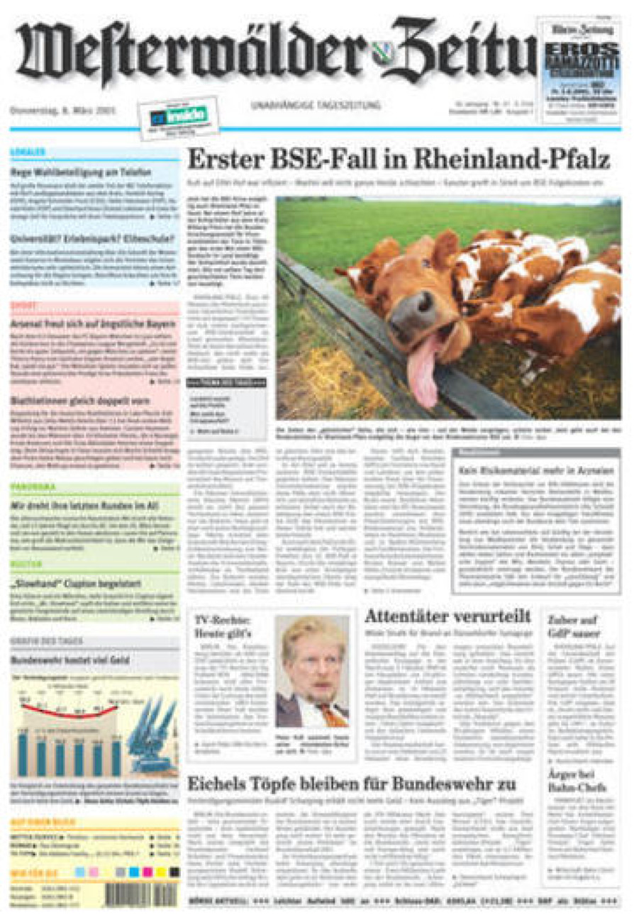 Westerwälder Zeitung vom Donnerstag, 08.03.2001