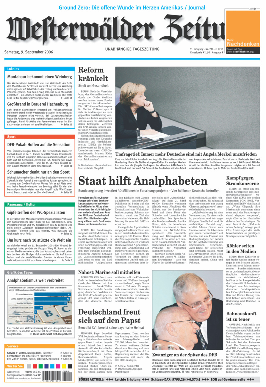 Westerwälder Zeitung vom Samstag, 09.09.2006