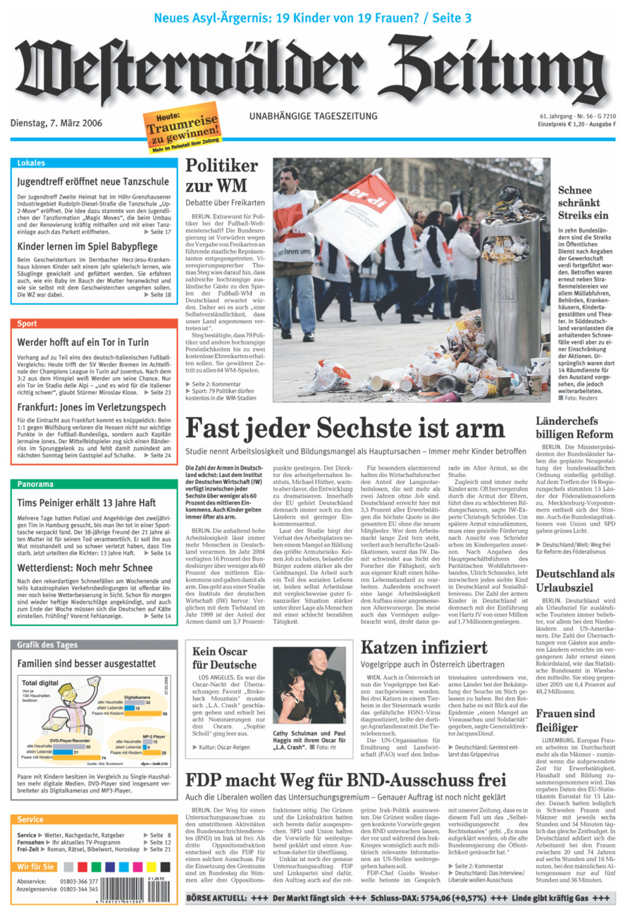 Westerwälder Zeitung vom Dienstag, 07.03.2006