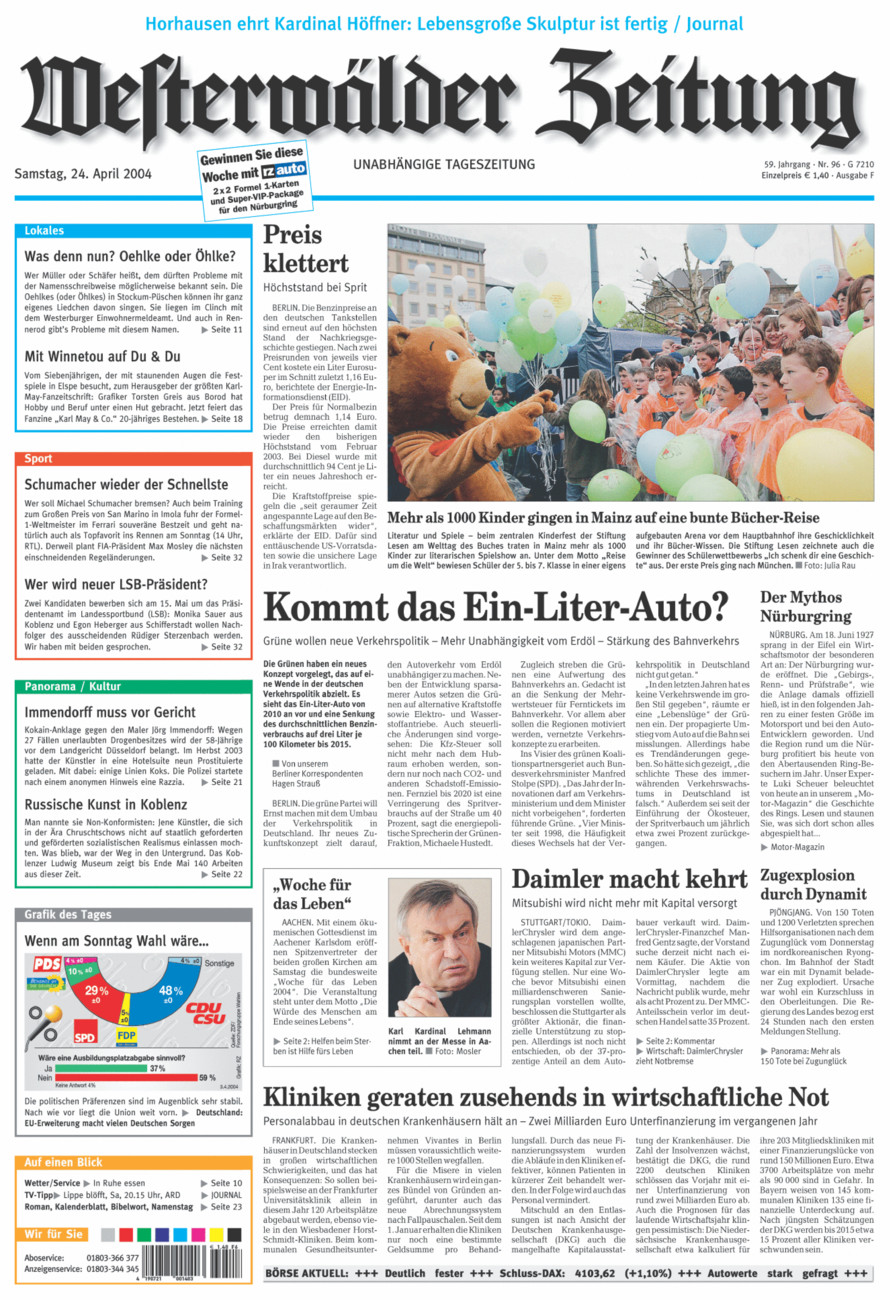 Westerwälder Zeitung vom Samstag, 24.04.2004