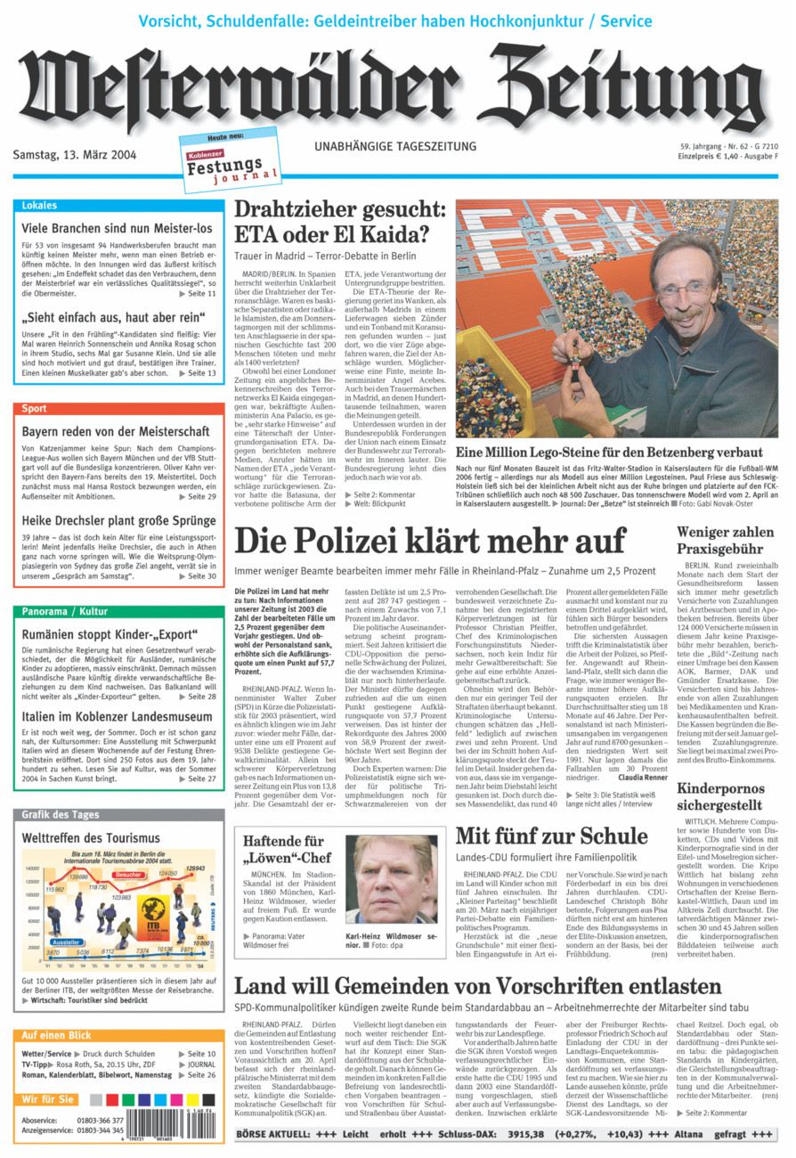 Westerwälder Zeitung vom Samstag, 13.03.2004