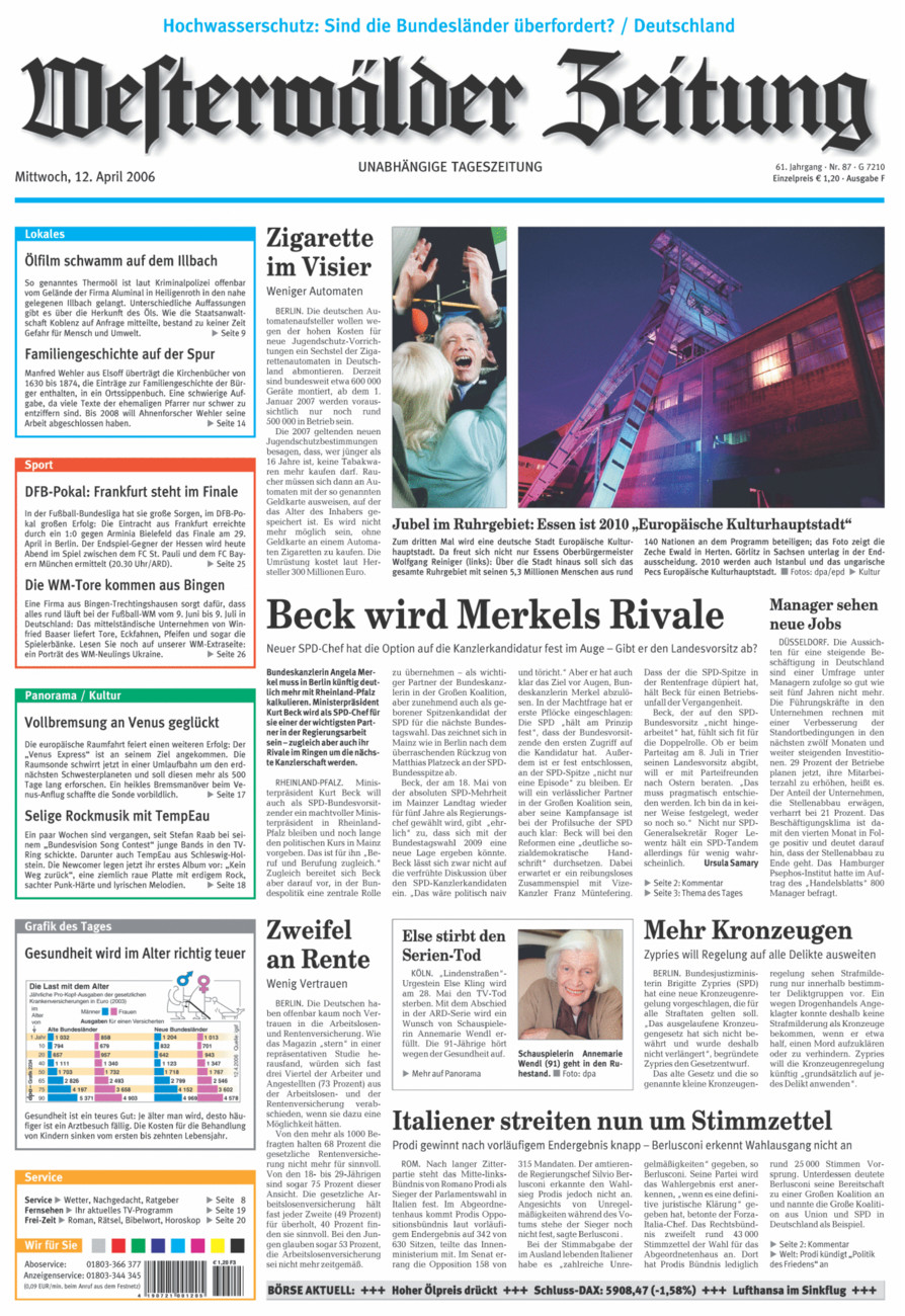 Westerwälder Zeitung vom Mittwoch, 12.04.2006
