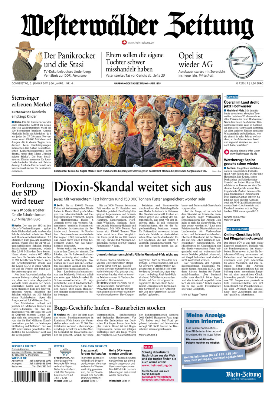 Westerwälder Zeitung vom Donnerstag, 06.01.2011