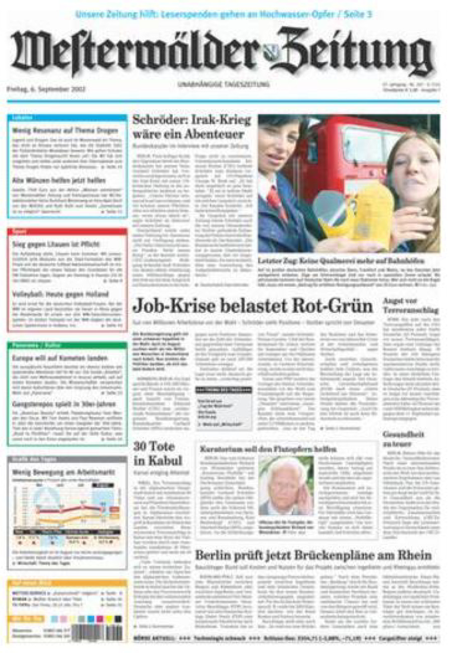 Westerwälder Zeitung vom Freitag, 06.09.2002