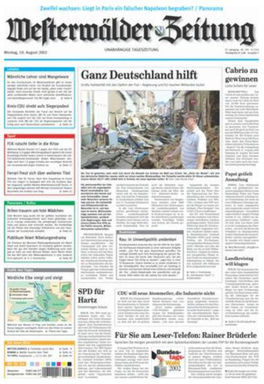 Westerwälder Zeitung vom Montag, 19.08.2002