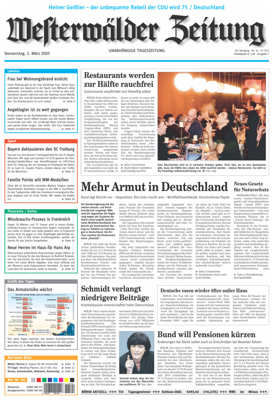 Westerwälder Zeitung vom Donnerstag, 03.03.2005