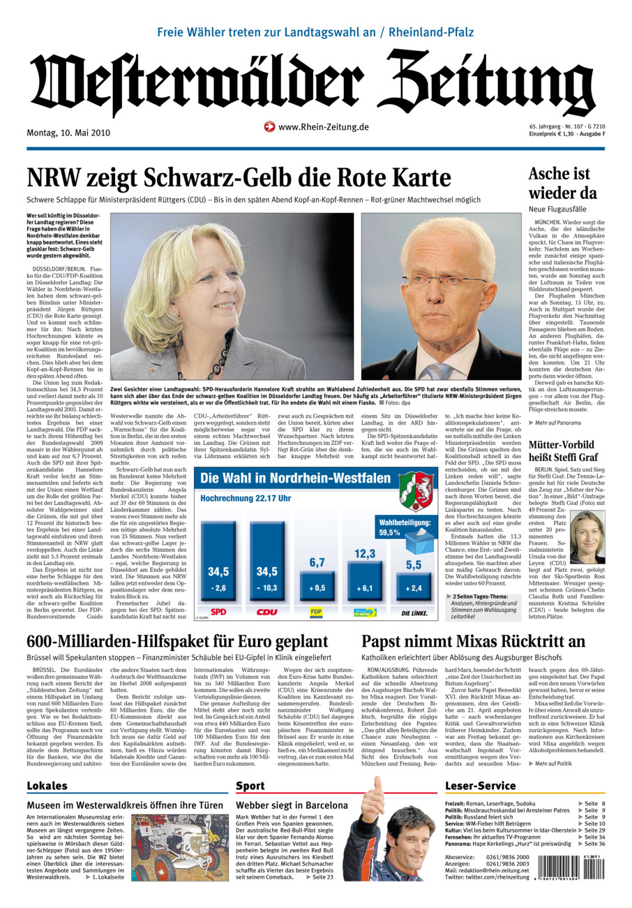 Westerwälder Zeitung vom Montag, 10.05.2010