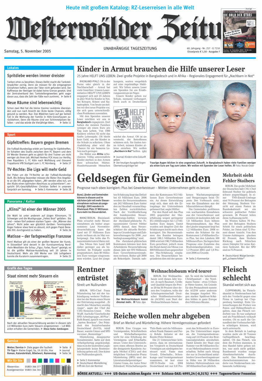Westerwälder Zeitung vom Samstag, 05.11.2005