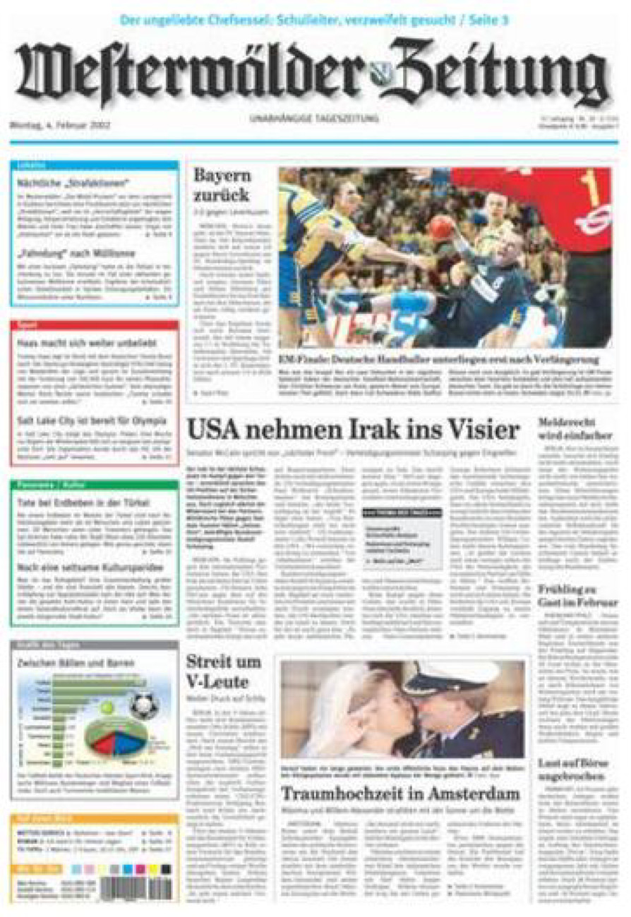 Westerwälder Zeitung vom Montag, 04.02.2002