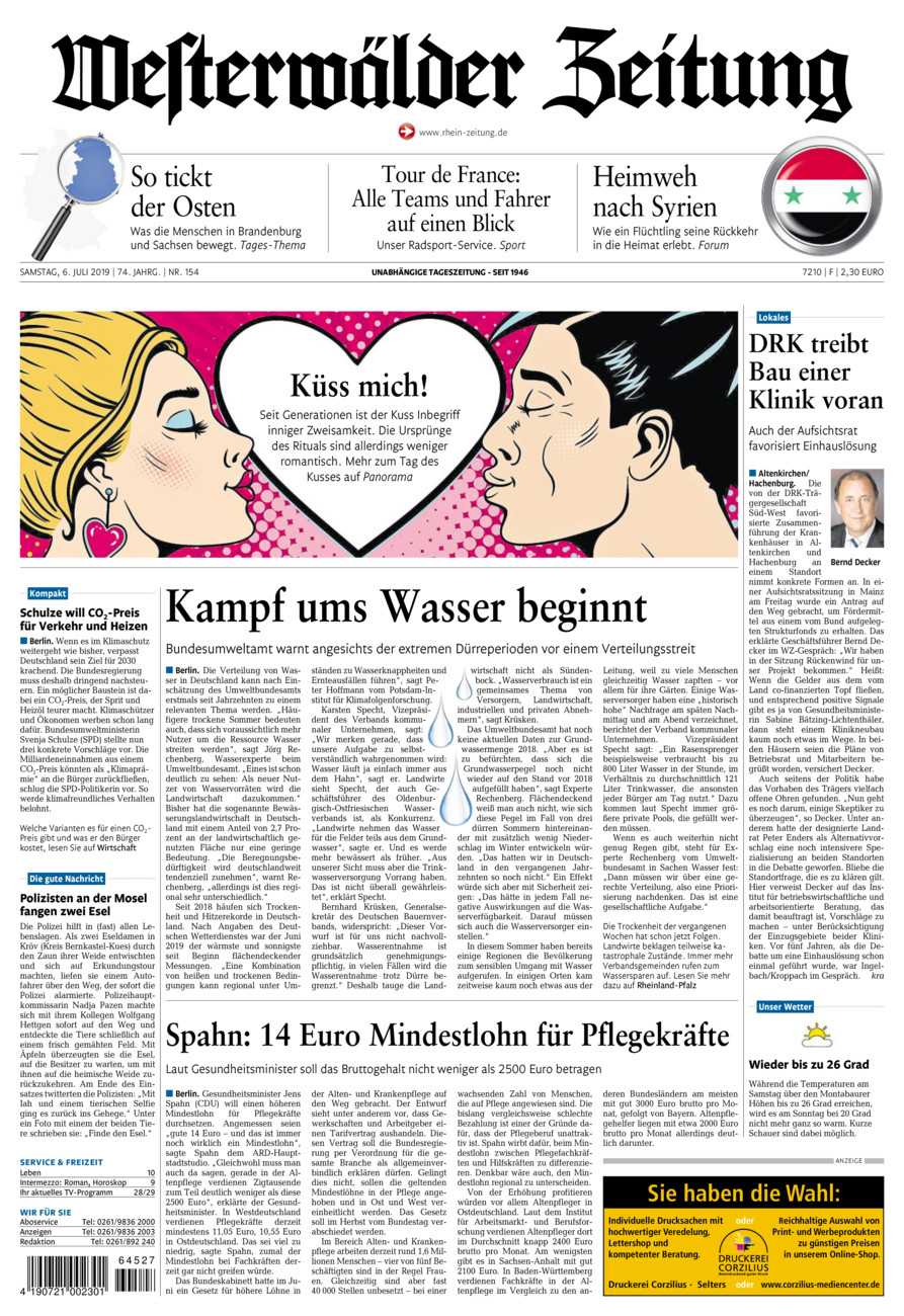 Westerwälder Zeitung vom Samstag, 06.07.2019