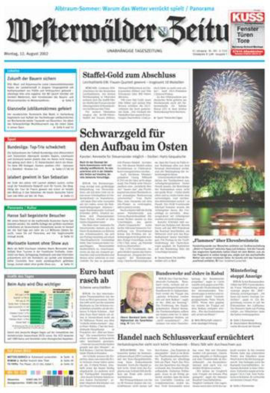 Westerwälder Zeitung vom Montag, 12.08.2002