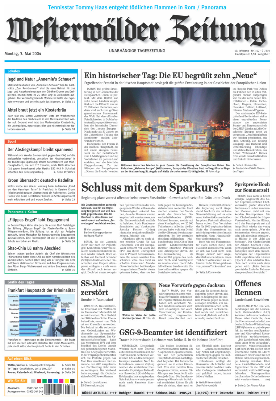 Westerwälder Zeitung vom Montag, 03.05.2004