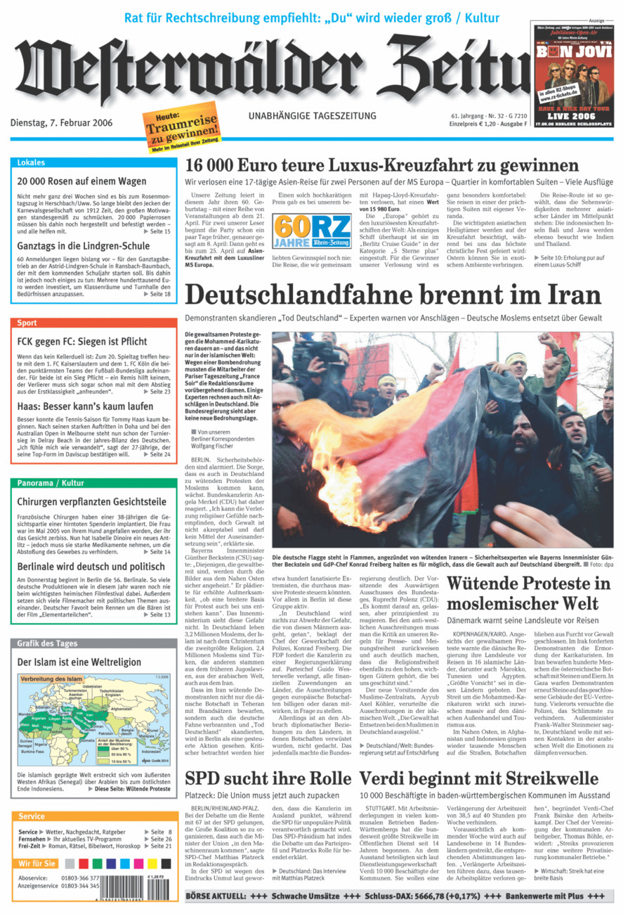 Westerwälder Zeitung vom Dienstag, 07.02.2006