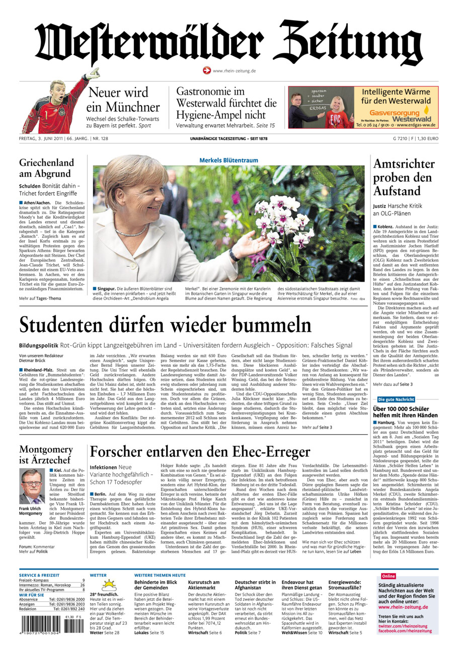 Westerwälder Zeitung vom Freitag, 03.06.2011