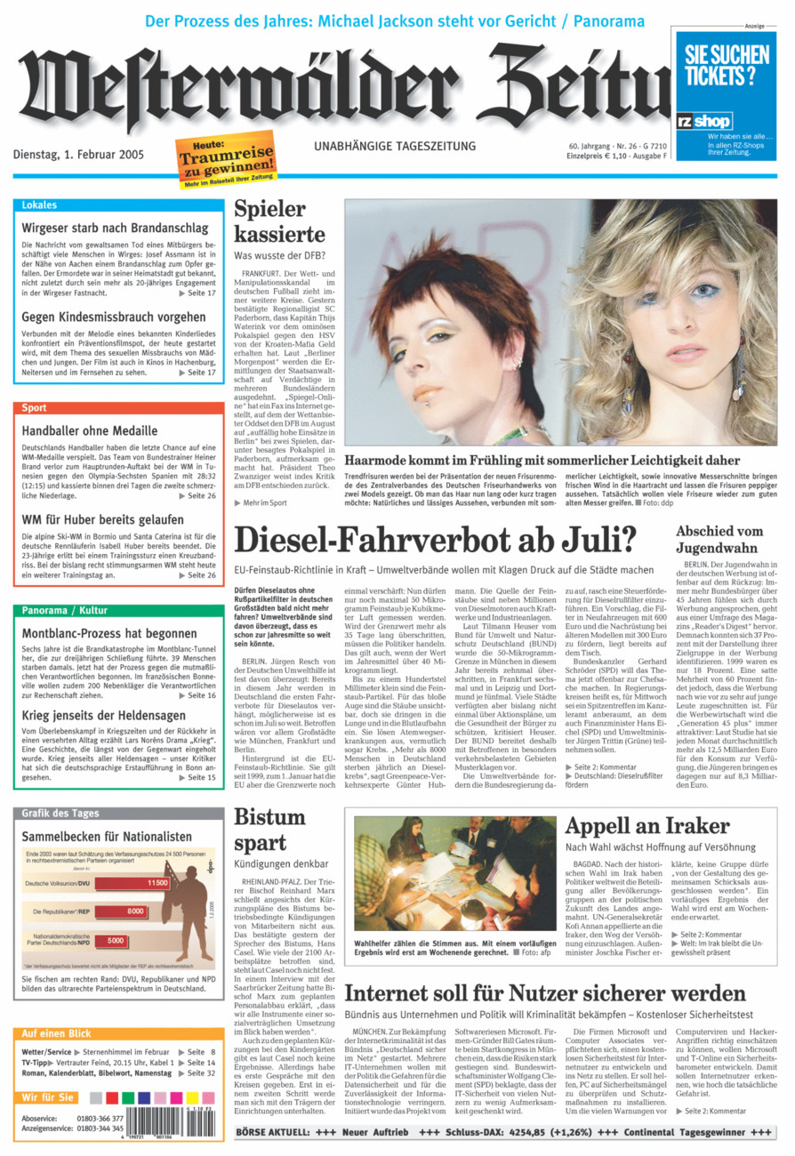 Westerwälder Zeitung vom Dienstag, 01.02.2005