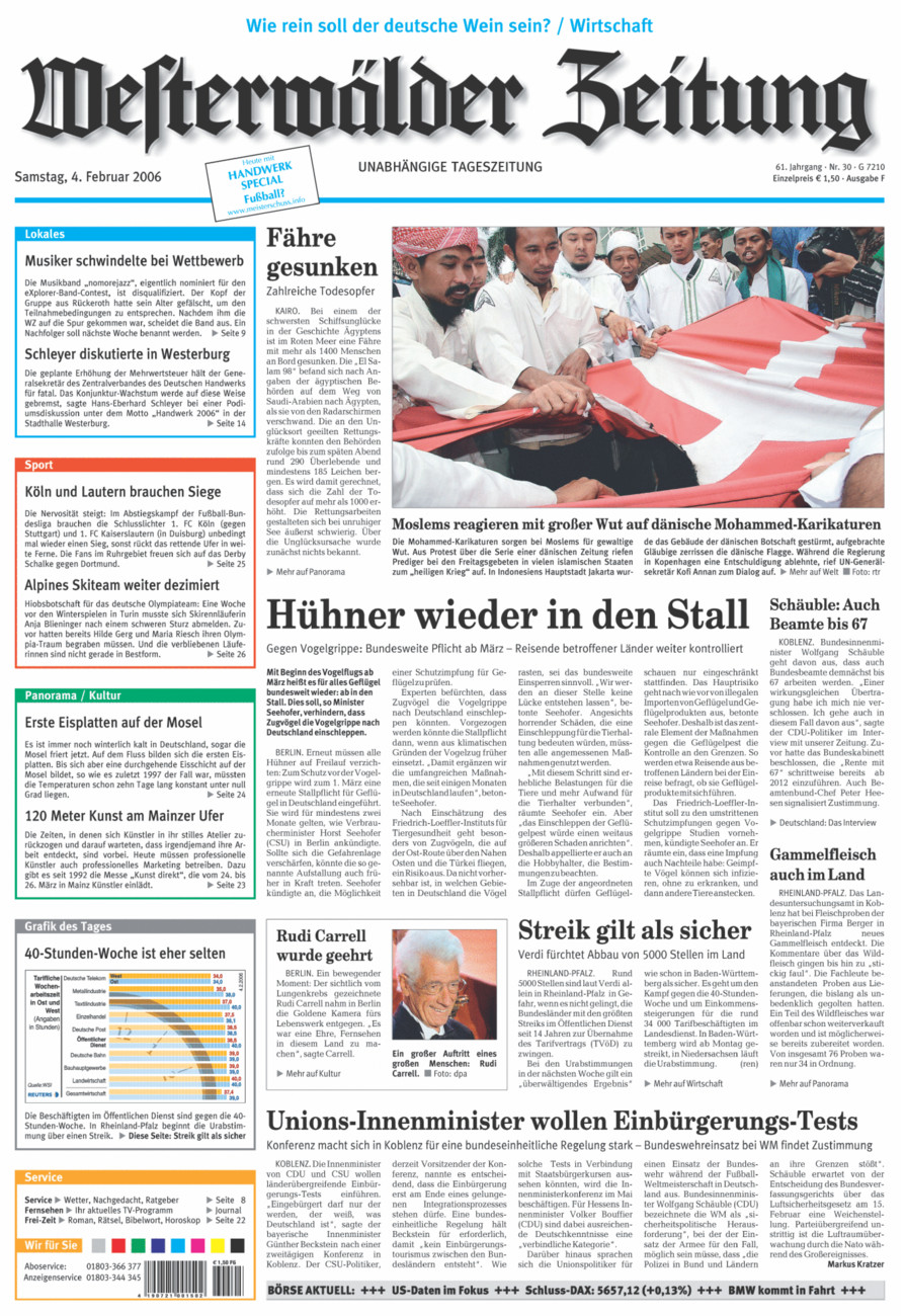Westerwälder Zeitung vom Samstag, 04.02.2006