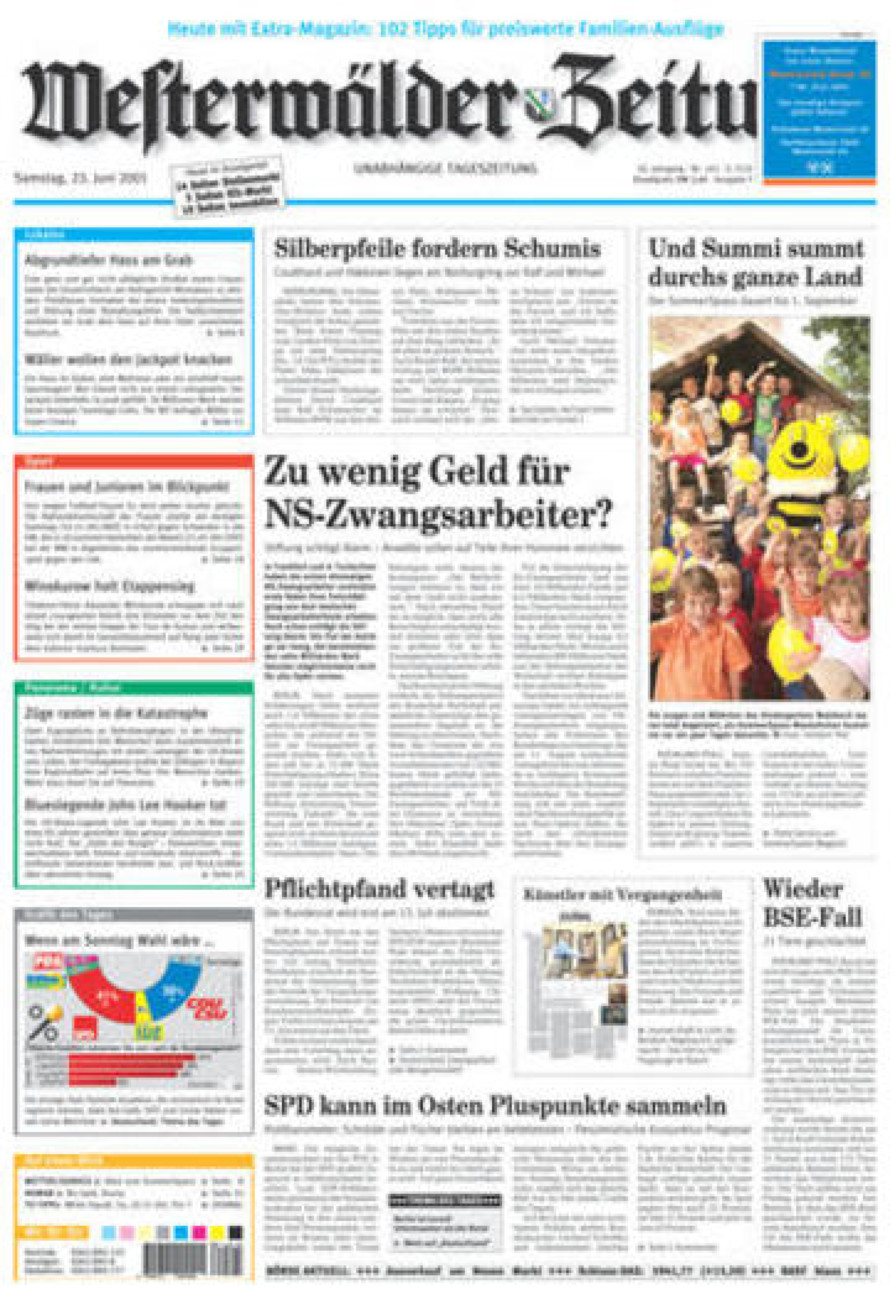 Westerwälder Zeitung vom Samstag, 23.06.2001