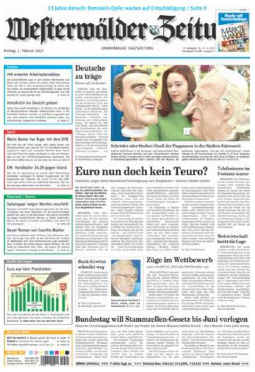 Westerwälder Zeitung vom Freitag, 01.02.2002