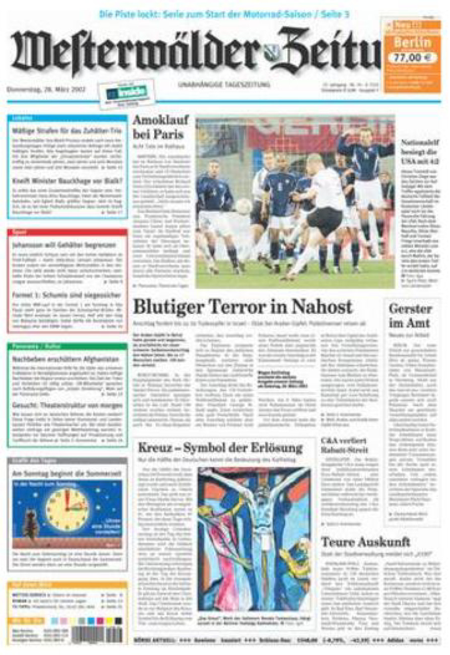 Westerwälder Zeitung vom Donnerstag, 28.03.2002