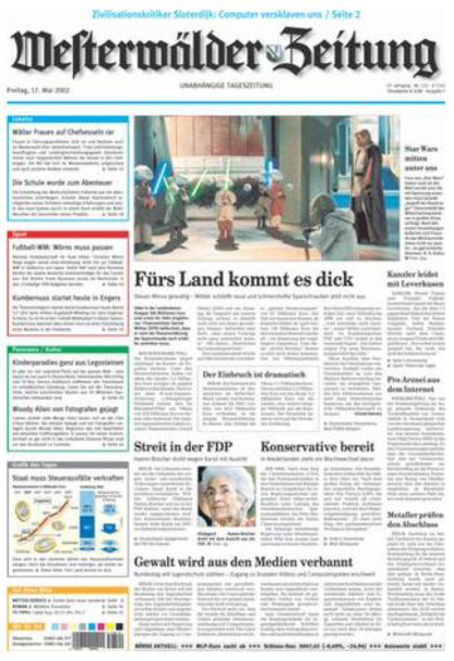 Westerwälder Zeitung vom Freitag, 17.05.2002