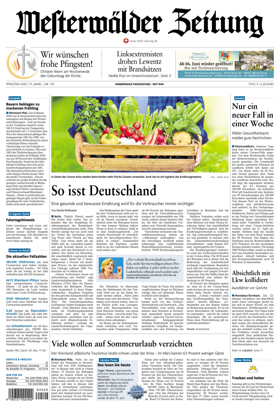 Westerwälder Zeitung vom Samstag, 30.05.2020