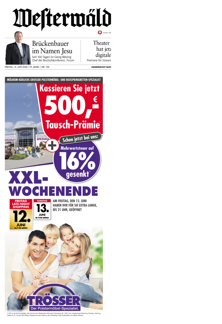 Westerwälder Zeitung vom Freitag, 12.06.2020