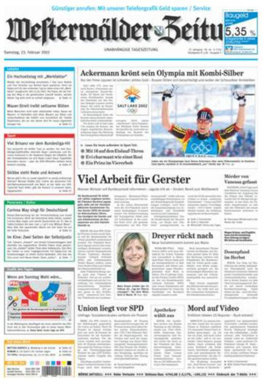 Westerwälder Zeitung vom Samstag, 23.02.2002
