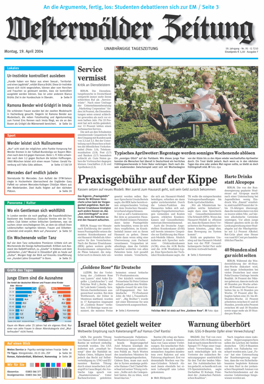 Westerwälder Zeitung vom Montag, 19.04.2004