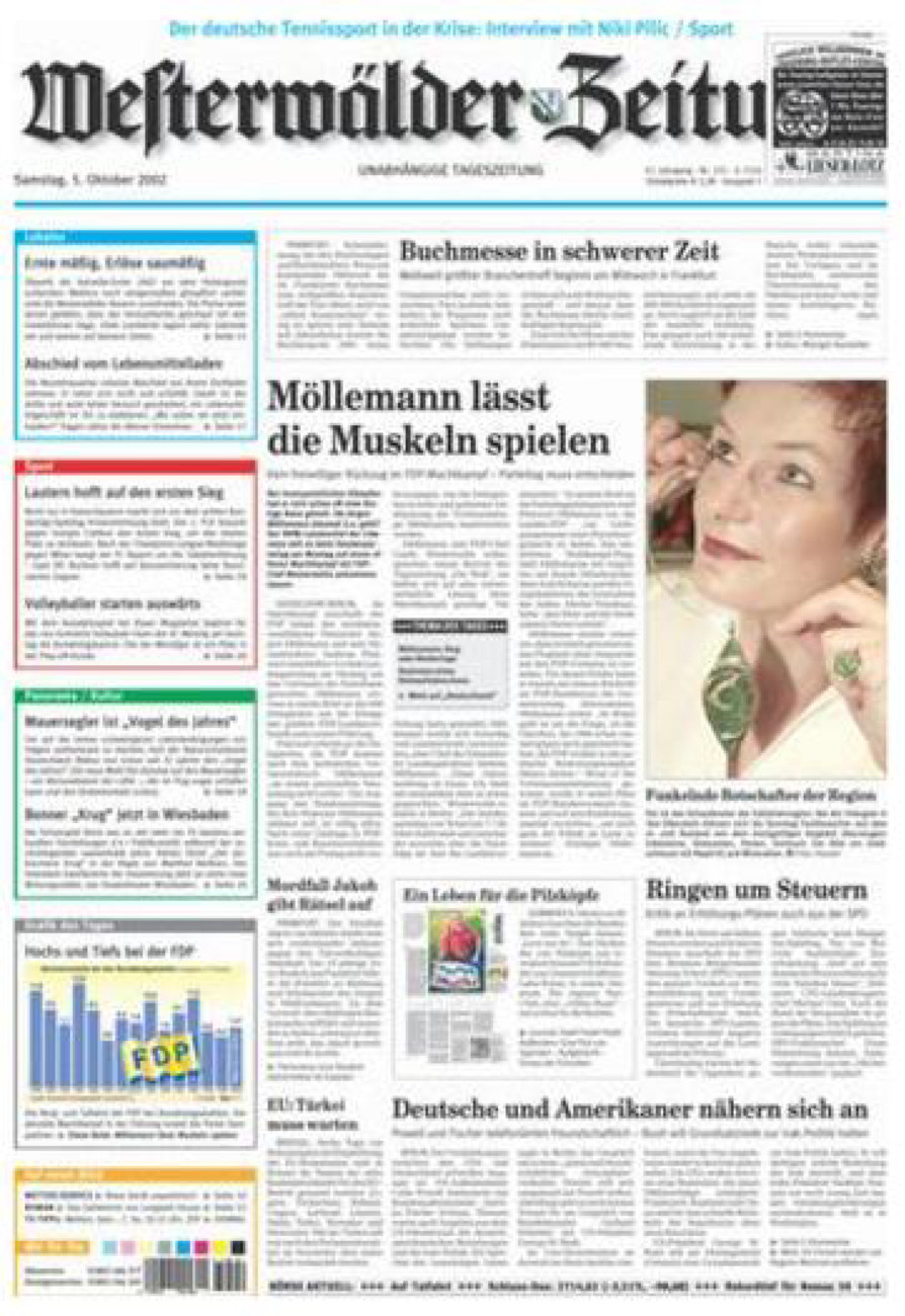 Westerwälder Zeitung vom Samstag, 05.10.2002