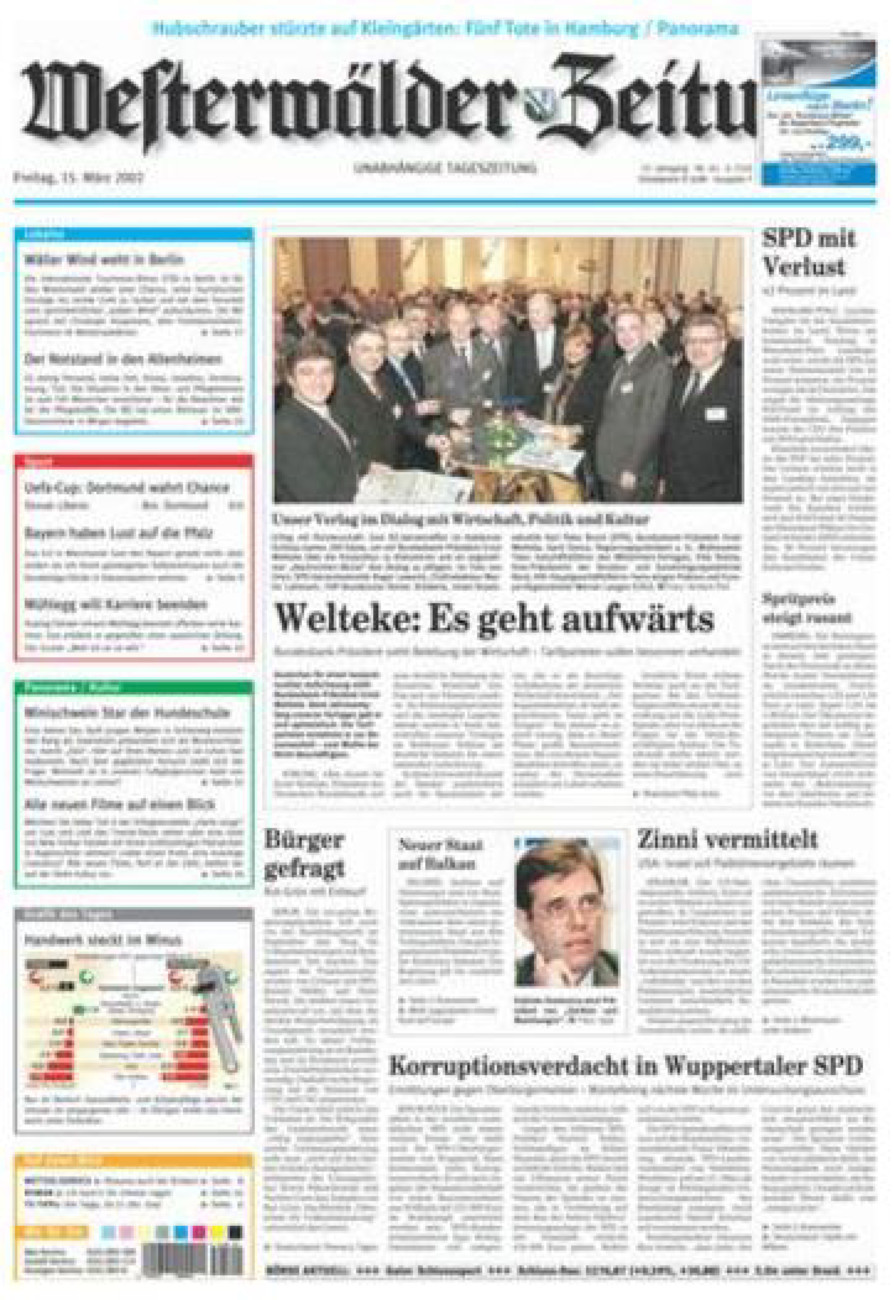 Westerwälder Zeitung vom Freitag, 15.03.2002