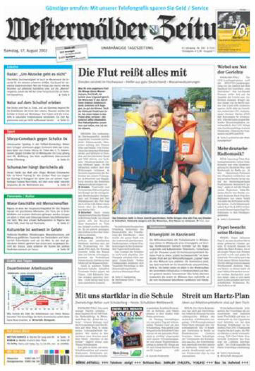 Westerwälder Zeitung vom Samstag, 17.08.2002