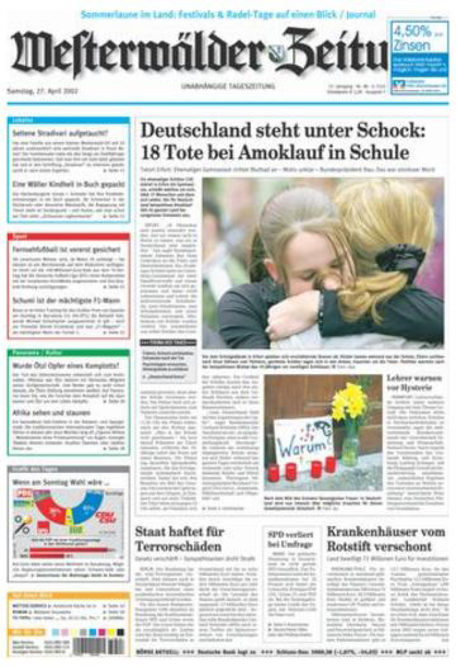 Westerwälder Zeitung vom Samstag, 27.04.2002