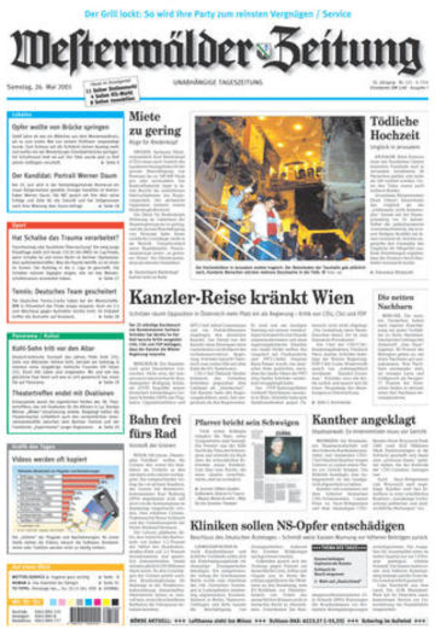 Westerwälder Zeitung vom Samstag, 26.05.2001