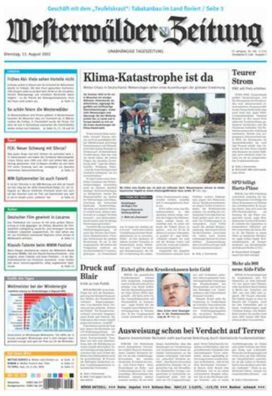Westerwälder Zeitung vom Dienstag, 13.08.2002