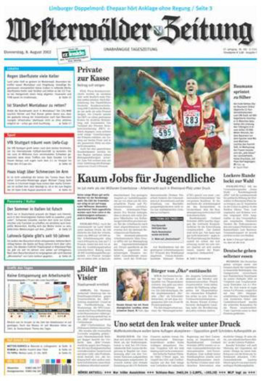 Westerwälder Zeitung vom Donnerstag, 08.08.2002
