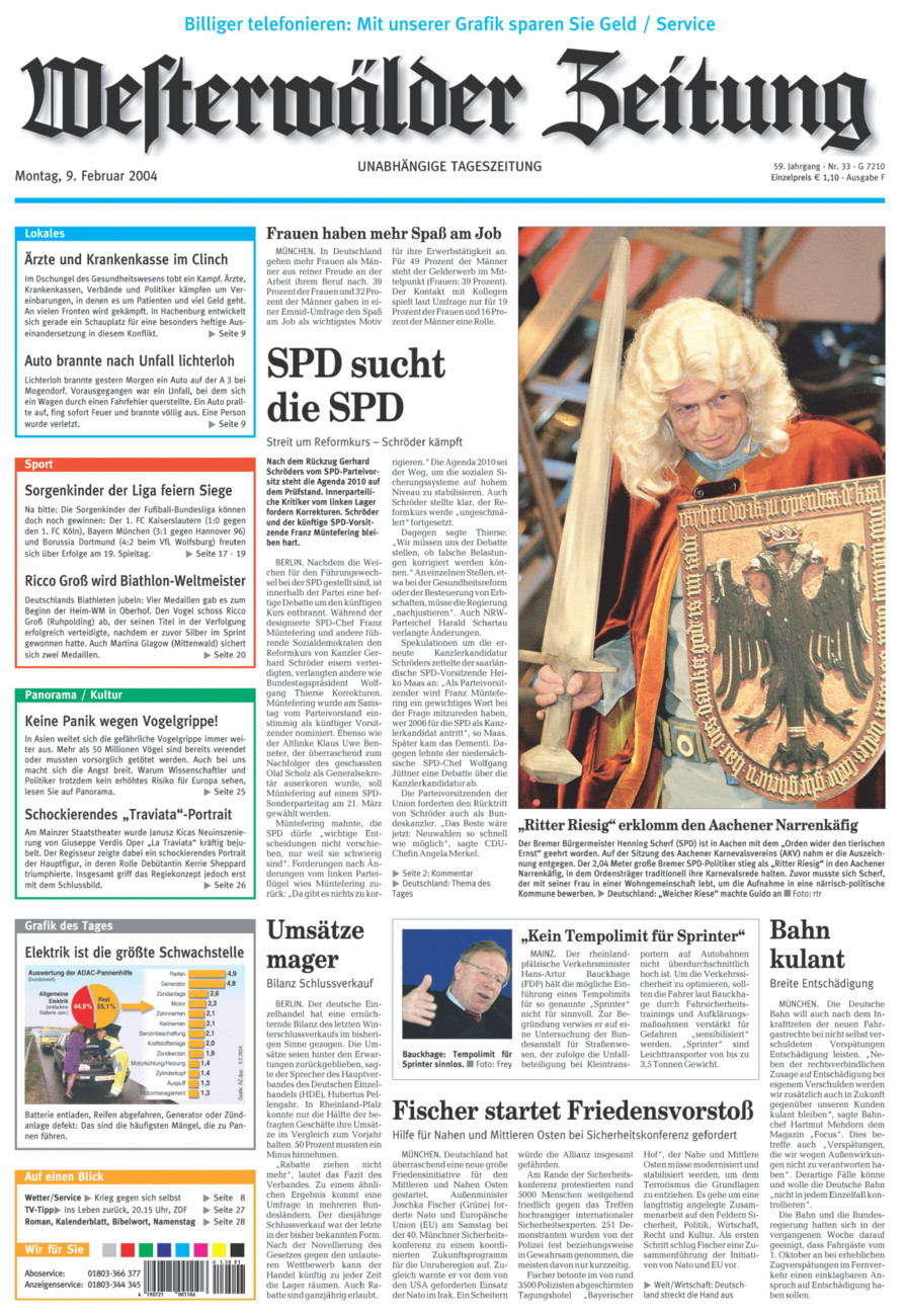 Westerwälder Zeitung vom Montag, 09.02.2004