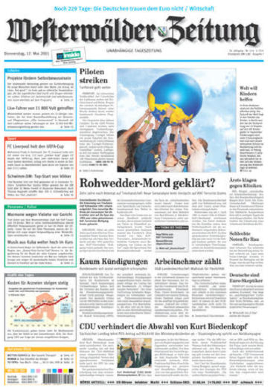 Westerwälder Zeitung vom Donnerstag, 17.05.2001