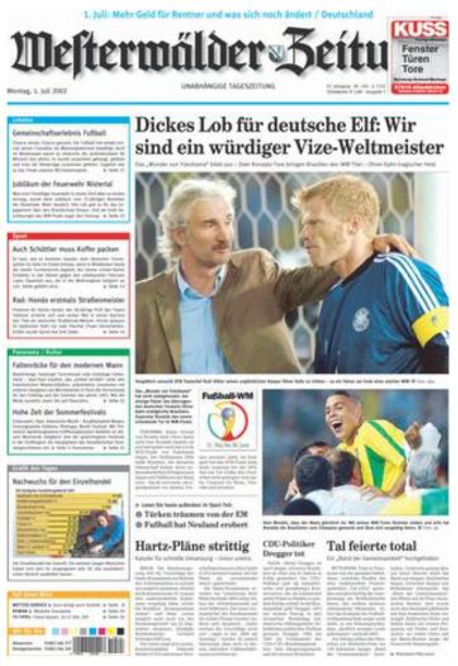 Westerwälder Zeitung vom Montag, 01.07.2002
