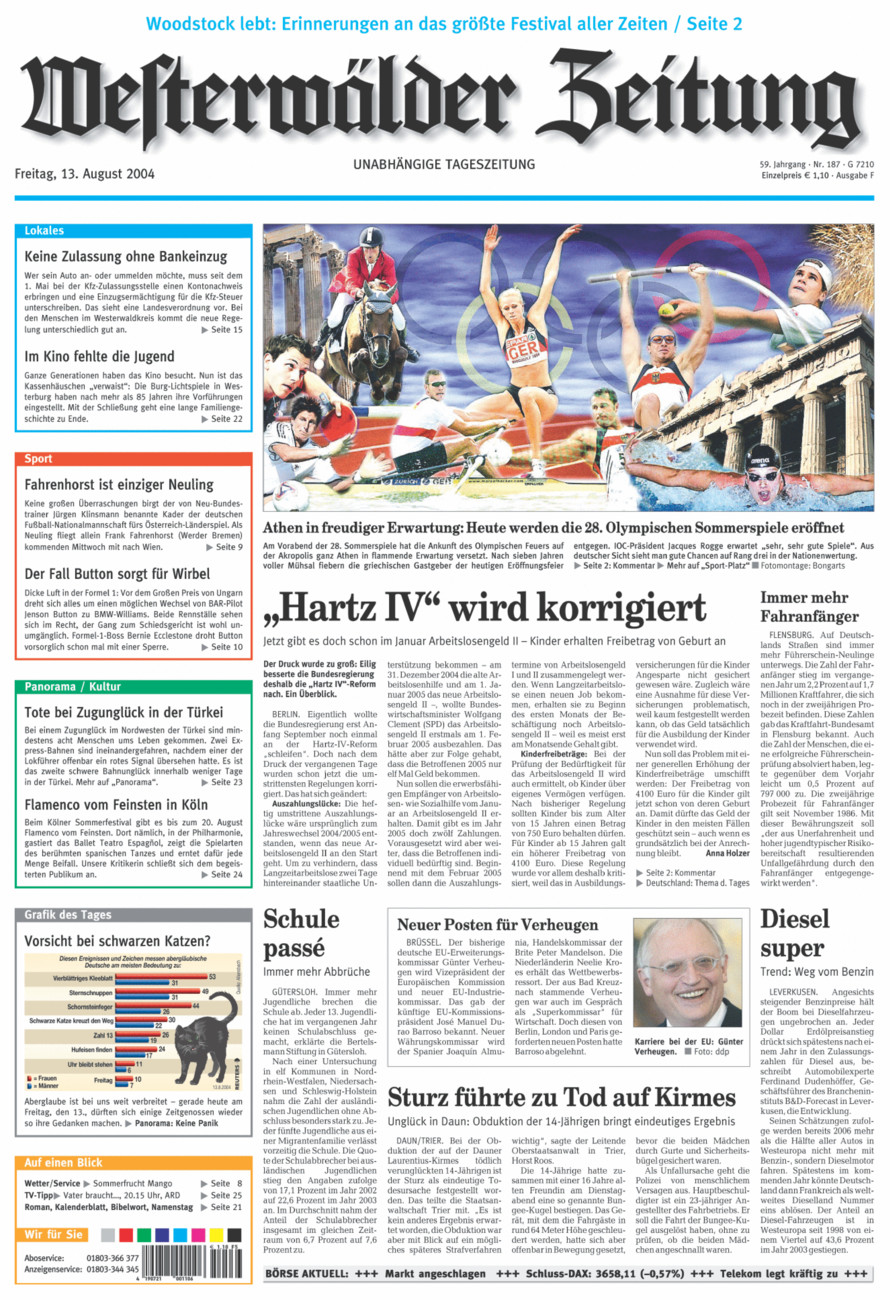 Westerwälder Zeitung vom Freitag, 13.08.2004
