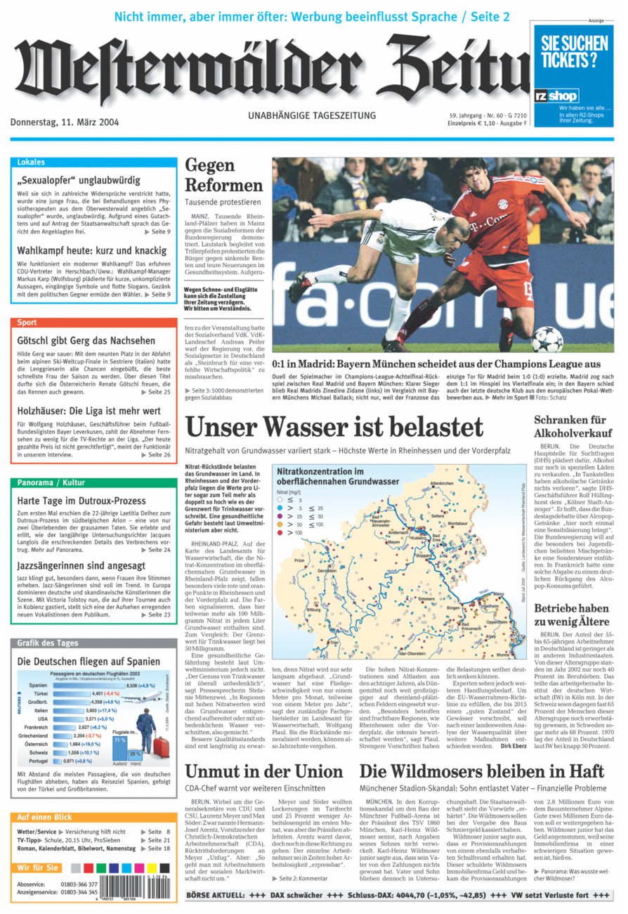 Westerwälder Zeitung vom Donnerstag, 11.03.2004