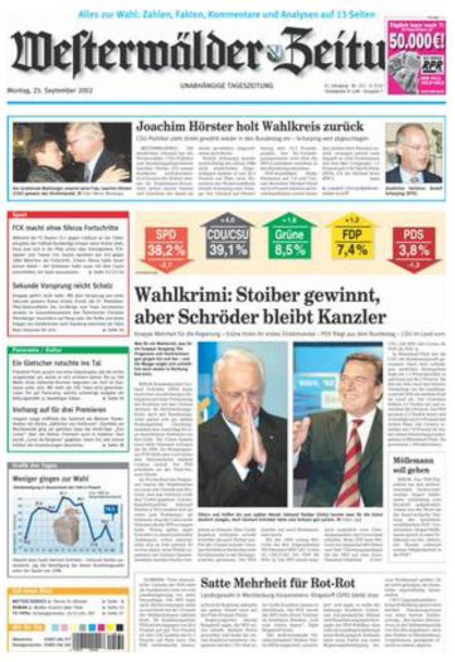 Westerwälder Zeitung vom Montag, 23.09.2002