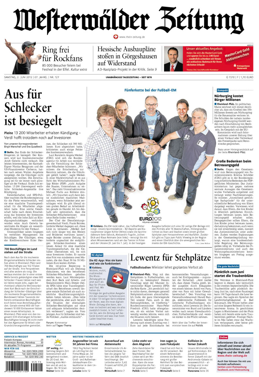 Westerwälder Zeitung vom Samstag, 02.06.2012